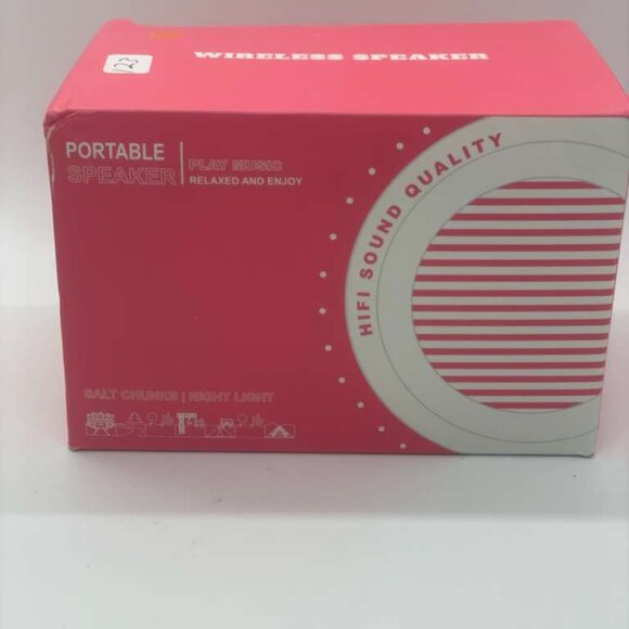 Flismool Himalayan Salt Lamp Wireless Speaker – Orange/White Night Light - Picture 5 of 6